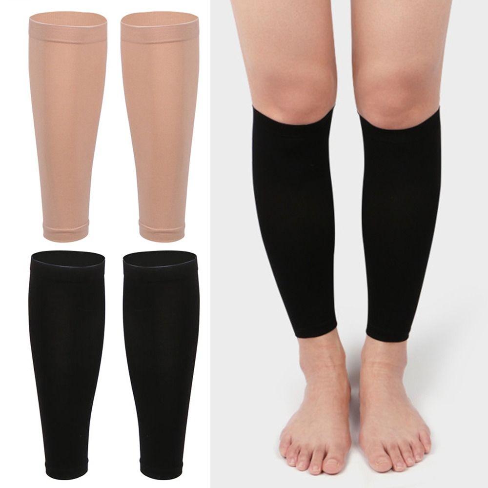 1 Pair Nylon Footless Compression Socks Elastic Leg Sleeves Shin Splint & Calf Protector  Standing