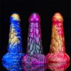Feilong Mixed Color Liquid Silicone Big Penis Simulation Rear Court Anal Plug Dildo Adult Products