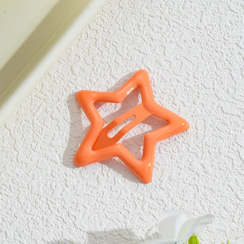 10 шт./набор Милые красочные заколки для волос в виде звезд для девочек, детей. Прекрасное украшение для волос, заколки, детские аксессуары для волос.