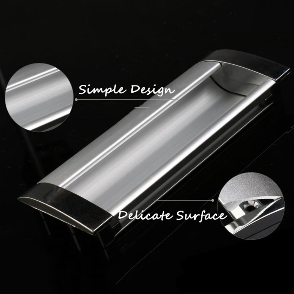 Aluminum Alloy Modern Cabinet Furniture Cupboard Door Handle Door Knob Embed Hidden Pulls