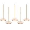 5pcs Round Donut Holder Decoration Wood Donut Wall Bracket Wooden Donut Stand  Dessert Table