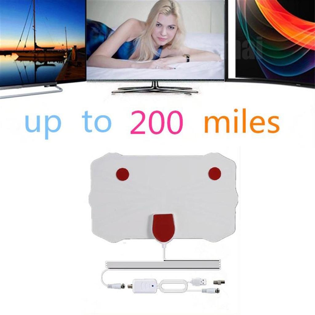 200Mile Range Antenna TV Digital HD HDTV 1080P Sky Wire 4K Antena Indoor Aerial