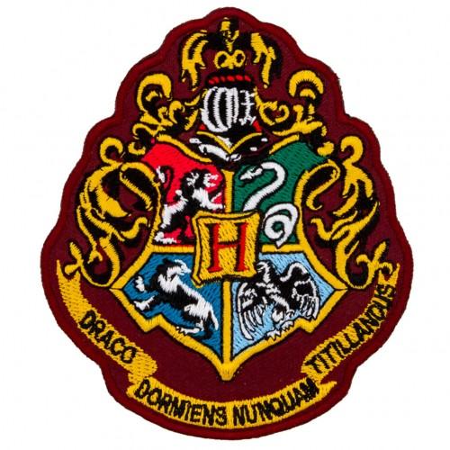 HARRY POTTER Hogwarts Crest Iron On Patch