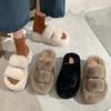 Женские пушистые тапочки на толстой подошве, увеличивающие рост, уличные, домашние, взрывные, нескользящие, универсальные, осенне-зимние, хлопковые тапочки