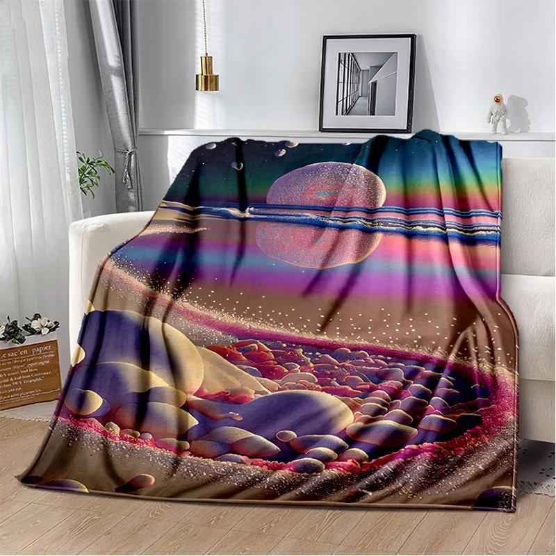 2025 New Style Beauty Colorful Pebble Road Beach Stone Scenery Blanket,Soft Throw Blanket for Home Bedroom Bed Sofa Cover Kids