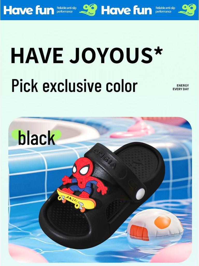 Детские клоги из ЭВА, лето 2025: Нескользящие толстоподошвенные сандалии для мальчиков