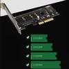 1 шт. Адаптер-удлинитель PCI-Express на M.2 для твердотельного накопителя, карта-конвертер PCIe X1 X4 в M.2 NVMe для SSD 2230 2242 2260 2280
