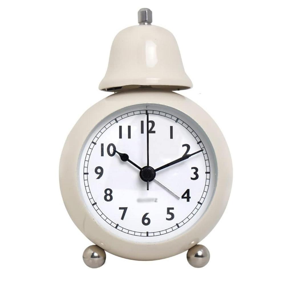 3,5-дюймовый ретро металлический одинарный звонок маленький будильник прикроватные светящиеся настольные часы