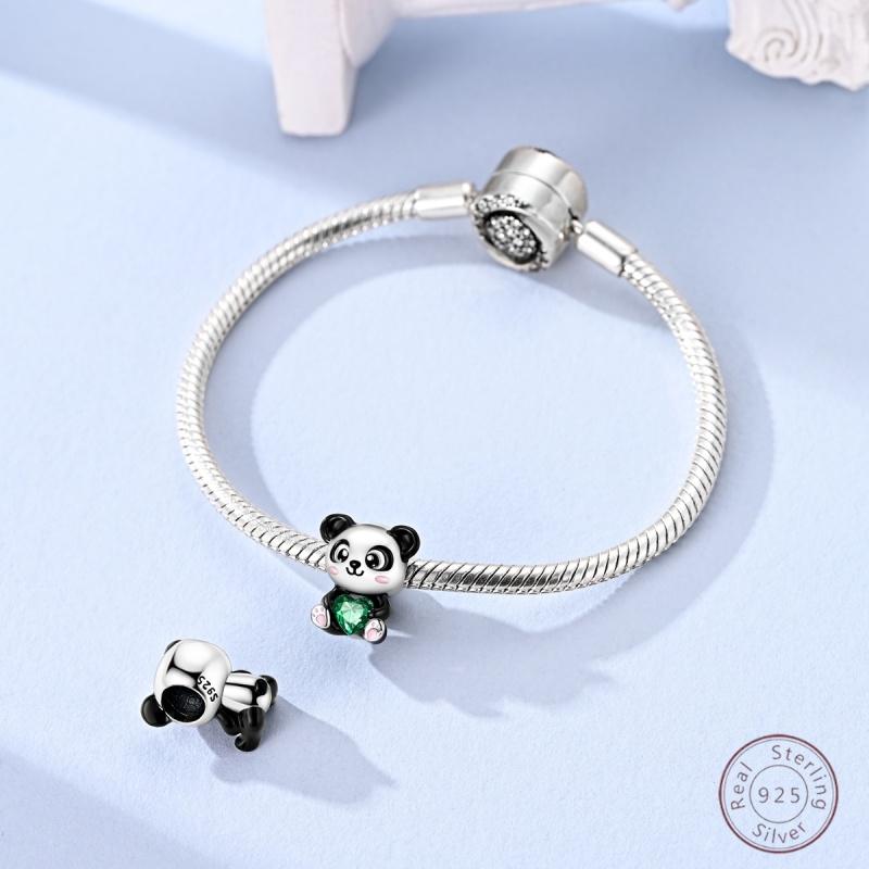 Charm Beads Cute Bear Copper Pendant 3Mm Diy Party Christmas Exquisite Jewelry Making Gift