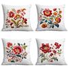 Spring and Summer Imitation Embroidered Flower Pillowcase Home Sofa Living Room Pillowcase New Style Pillowcase