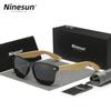 Ninesun Men's Polarized Bamboo Sunglasses Women Wooden Sun Glasses Men Wood Glasses Eyewear Accessories Fishing