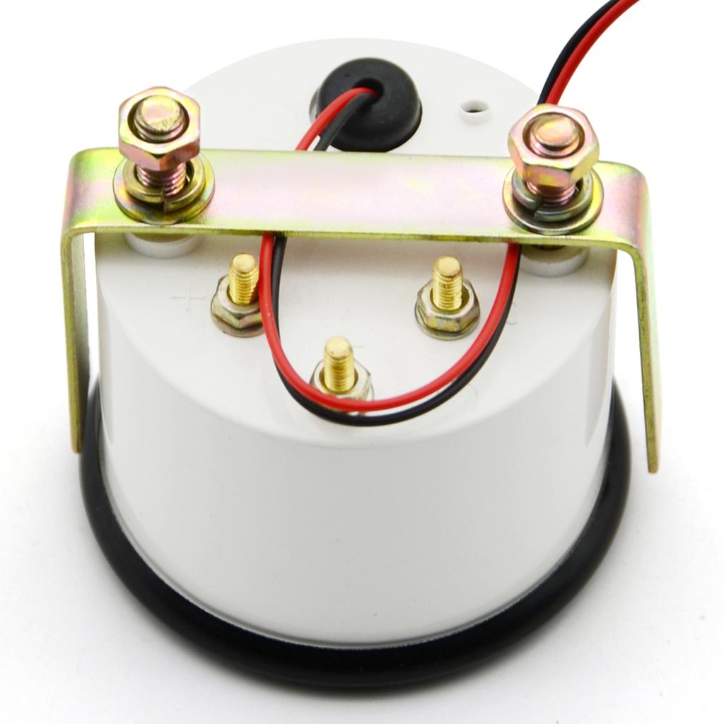 2 52mm Fuel Level Gauge, Pointer 12V Car Fuel Tank Meter with LED Backlight Rim Automotive Gauges with Fittings