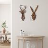 Винтажная голова животного настенное украшение для дома, офиса, гостиной, настенное искусство, смола