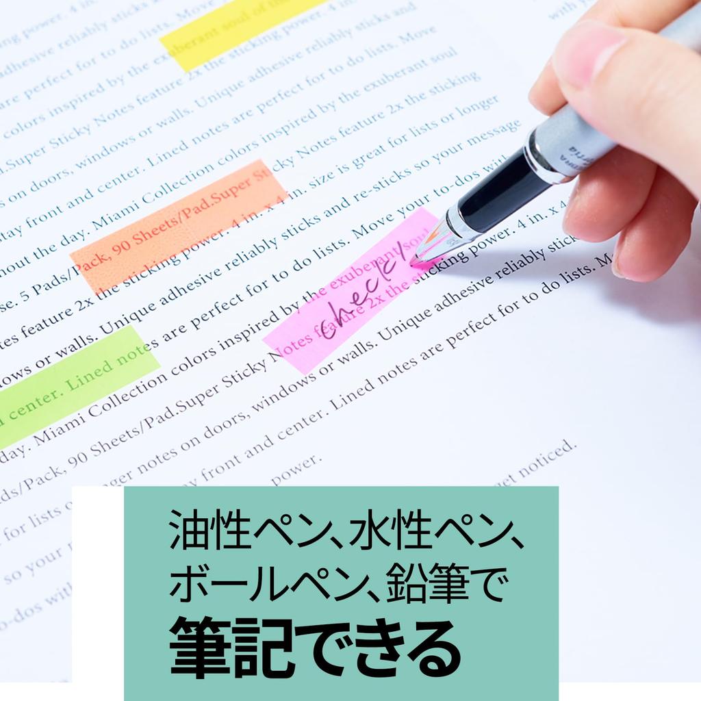 Пленка самоклеящаяся прозрачная 44 x 10 мм 20 листов 6 цветов 20 блоков 6832M Наклейки для индексов Post-it