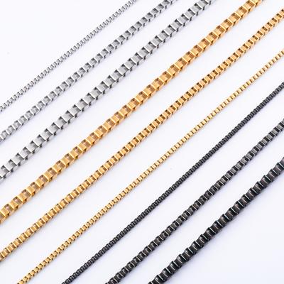 Мужская цепочка плетения «змейка» из нержавеющей стали для женщин, колье-чокер, золото/медь/черный цвет, ювелирные аксессуары на шею