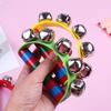 1Pc Children'S Intellectual Props Handbell Hand Bells With 5 Jingle Bells Wood Handle Musical Instrument Toy For Music Class