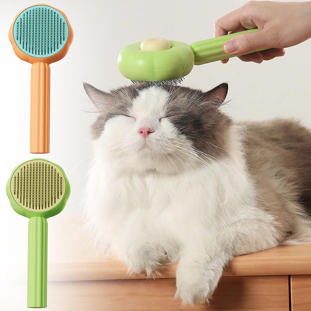 Sunflower Pet Comb Comb Pet Brush Pet Self Cleaning Needle Comb Pet Hair Remover Pet Comb