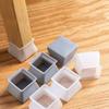 New White Grey Brown Color Chair Leg Caps Square Table Cover Silicone