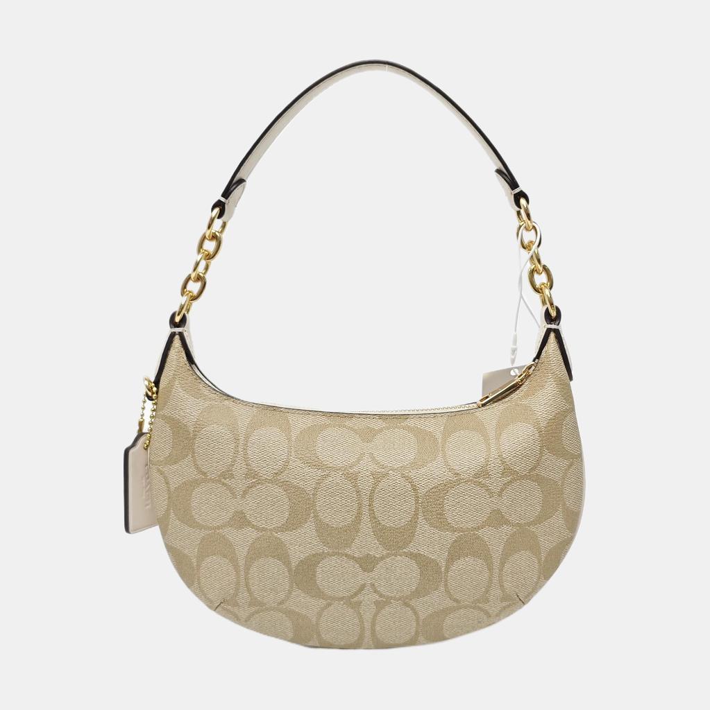 [Б/У] Сумка через плечо полумесяц Payton 21 Classic Monogram на молнии из ПВХ-кожи - Отличное состояние #DDBKMQ