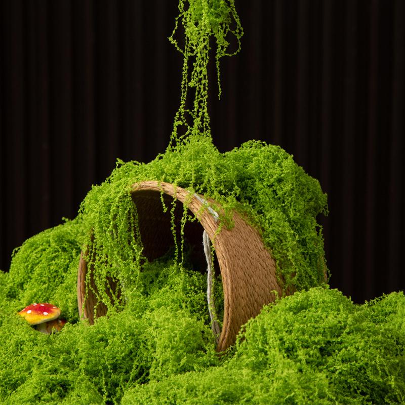 100G Fake Moss Diy Crafts Artificial Moss Faux Green Plants Home Room Garden Decoration Mini Landscape Fake Grass