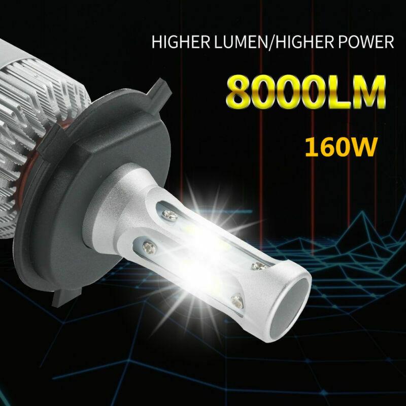 2Pcs 160W 6000K Car H4 LED HB2 Hi/Lo Beam Driving Fog Light Headlight Waterproof