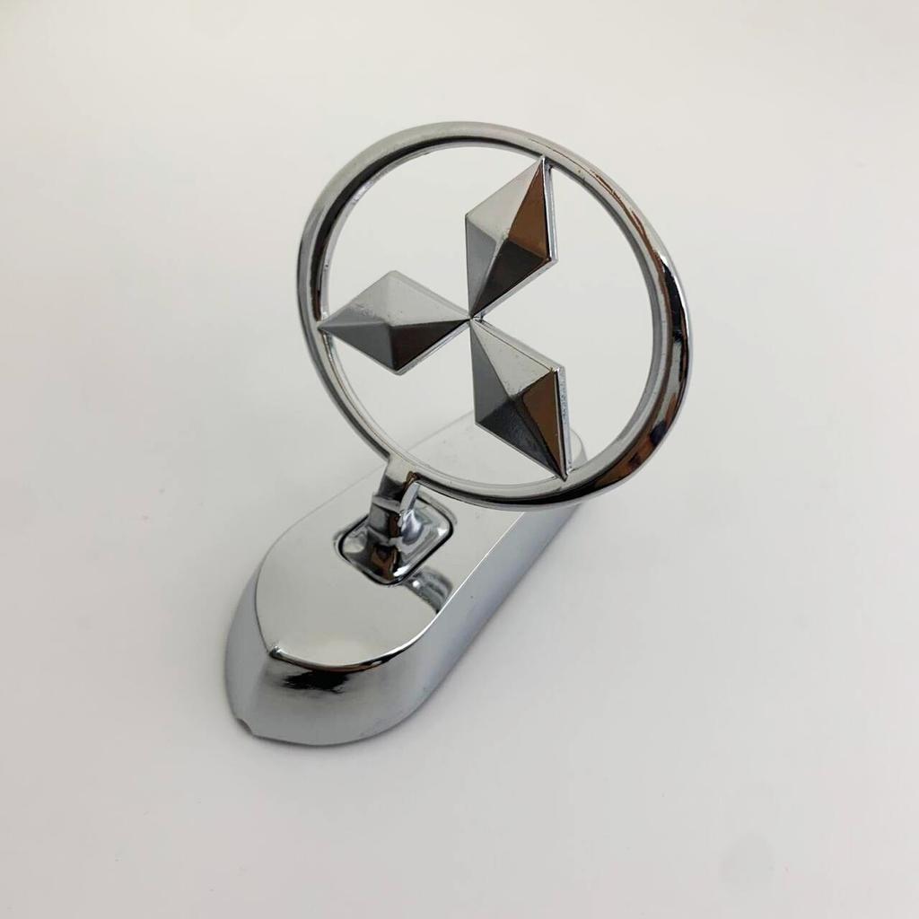 wzvc4 for Mitsubishi Car Metal Chromed Emblem Front Hood Badge stickers Pajero RALLIART ASX Lancer Outlander Mirage Eclipse Decoration