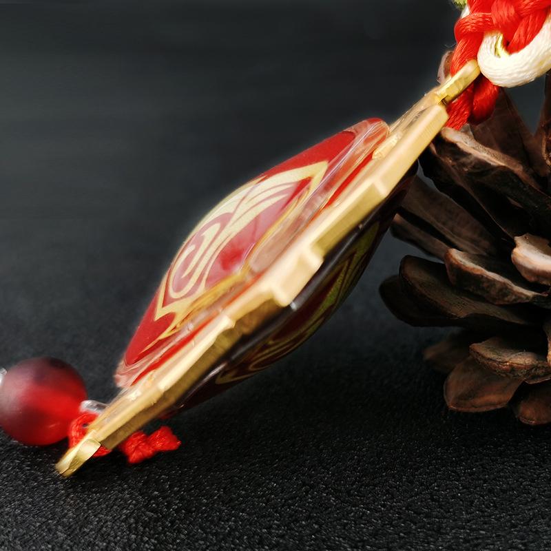 Genshin Impact брелки с кисточками, ювелирные изделия, брелок для косплея, 7 элементов, оружие, светящийся глаз Бога, брелок для ключей, подарок