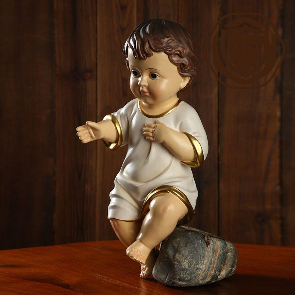 Resin Unisex Figures Garden Crafts Desktop Accessories Figurine Nativity Jesus Holiday Gifts Courtyard Ornaments