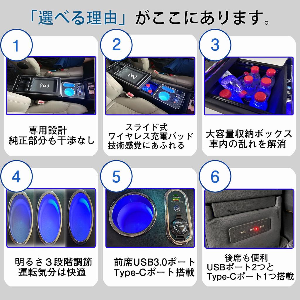 BUY IT Console for Toyota Large Capacity Wireless USB Fast Center Easy Installation Box/Armrest Roomy/Tank/Thor/Justy/Freed, Storage, Charging,