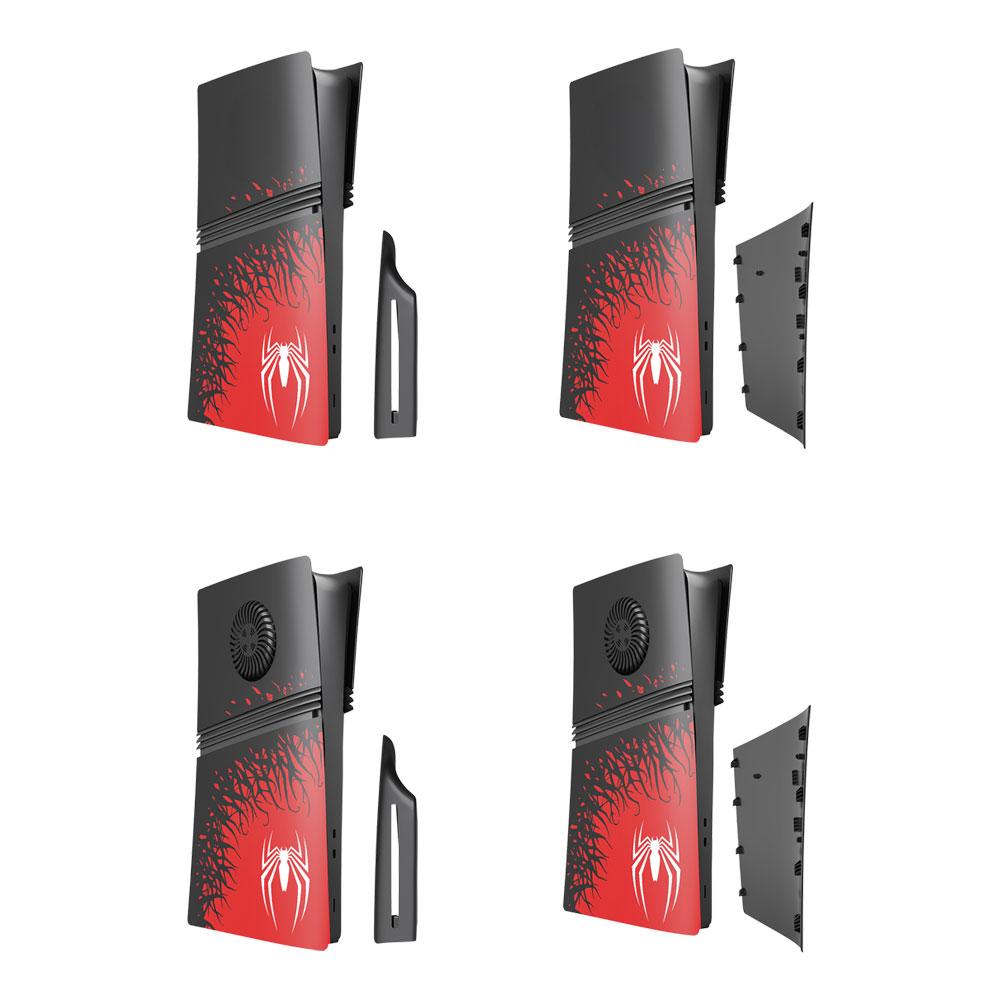 For Playstation5 Pro Limited Edition Spider Hard Faceplate Cover Premium ABS Replacement Shell Accessories For PS5 Console Cover