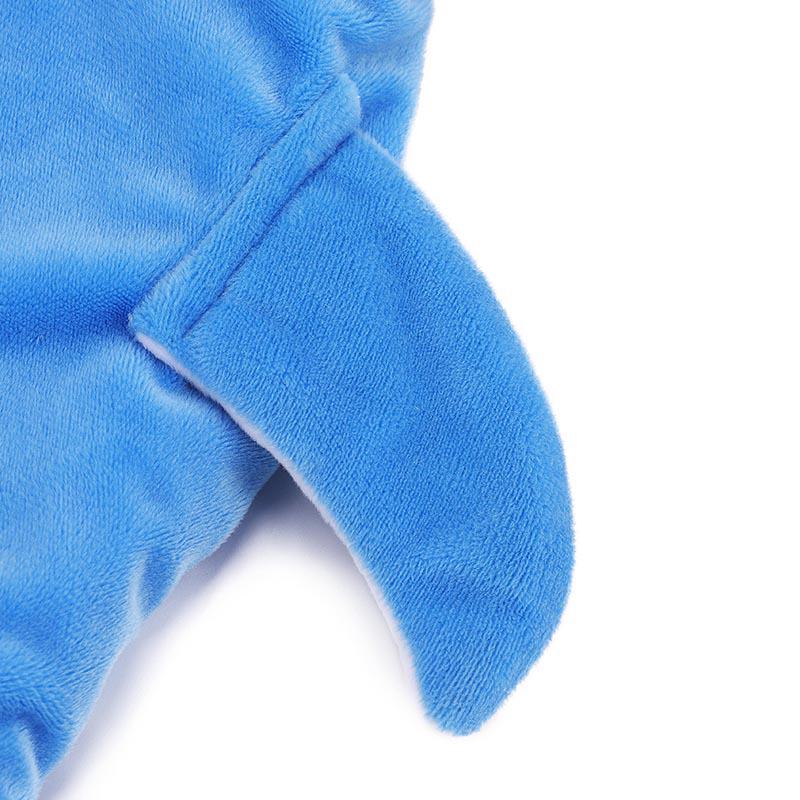 Костюм акулы из кристального бархата для собак и кошек - одежда для домашних животных осень/зима