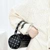 Korean Style Polka Dot Cylindrical Bag Polyester PU Shoulder Bag Spicy Girl Handbag  School