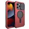 Алюминиевый бампер для iPhone 15 Pro Max, металлический чехол для телефона, ударопрочный, с магнитной крышкой MagSafe, подставкой для камеры и защитным стеклом