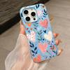 Новый дизайн Листья Прозрачный Матовый Чехол для Конфет для IPhone 17 16 15 14 13 12 11 Pro Max Plus 17 Air 16E IPhone17 Ударопрочный Чехол