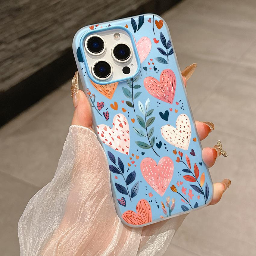 Новый дизайн Листья Прозрачный Матовый Чехол для Конфет для IPhone 17 16 15 14 13 12 11 Pro Max Plus 17 Air 16E IPhone17 Ударопрочный Чехол