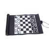 Chess Set Portable Travel Board Games PU Leather Roll Up Chess Game Set for Kids Adults
