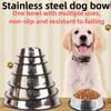 Stainless Steel Pet Dog Bowl Food Storage Container Bottom Anti Slip Design Dog Food Bowl Water Bottle Pet Bowl Feeder Dish for Small Large Dogs Cats