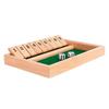 Shut The Box Настольная игра в кости Деревянные плашки и игра в кости 4 игрока Паб Бар Вечеринка Семейное развлечение для детей и взрослых
