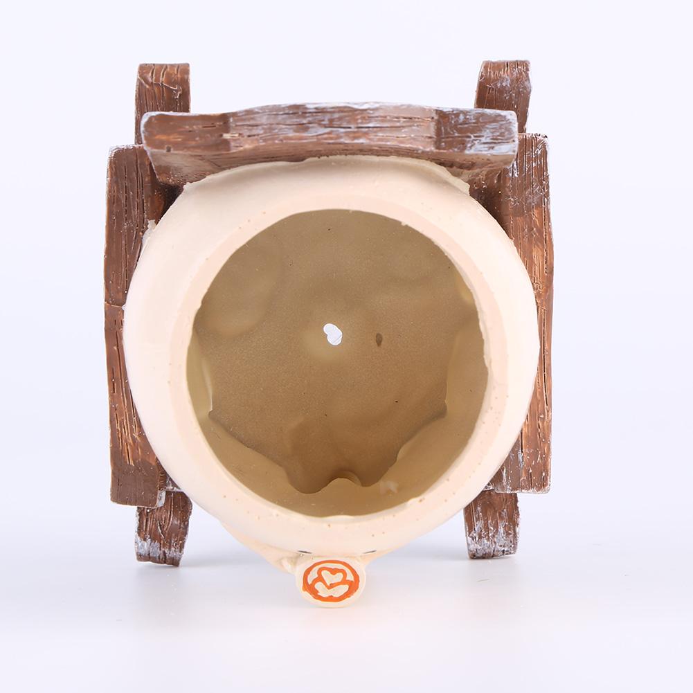 Кресло-качалка/качели для суккулентов, садовые горшки, симпатичные кашпо с головкой из смолы, товары для дома и сада для комнатных и уличных растений