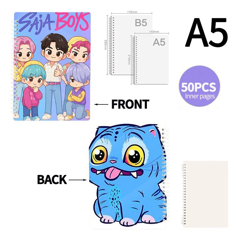 Demœ Hunters DIY Stickers Set Puzzle Face Changing Stickers Kpop DIY Phone Laptop Luggage Skateboard Graffiti Decals Kids Gift