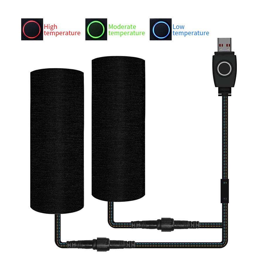 Motorcycle Handle Electric USB Heating Pads Intelligent Temp Control Three-speed