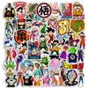 50/100 шт. Наклейки Японское Аниме Dragon Ball Крутые Мультяшные Наклейки Сон Гоку для Ноутбука, Телефона, Багажа Классическое Манга Украшение Наклейками