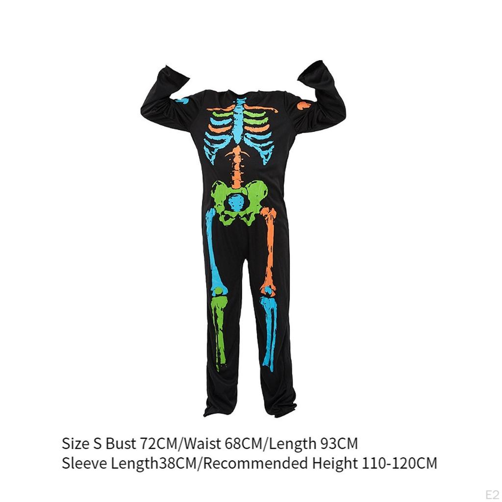Boys Halloween Skeleton Costume Cosplay Children Clothing for Stage Performances