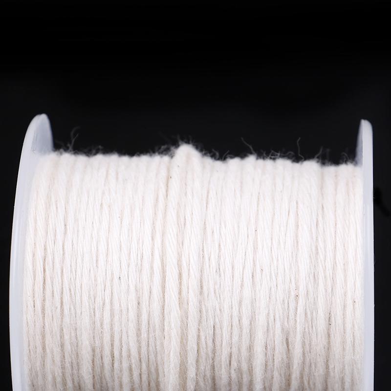 61 м хлопчатобумажная оплетка для свечей, катушка с фитилем, без дыма, принадлежности для масляных ламп своими руками