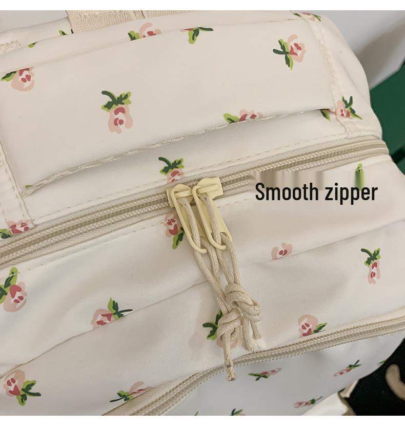 Цветочный Милый Рюкзак для Женщин: Большая вместимость, идеально для школы - Подходит для учащихся средней и начальной школы