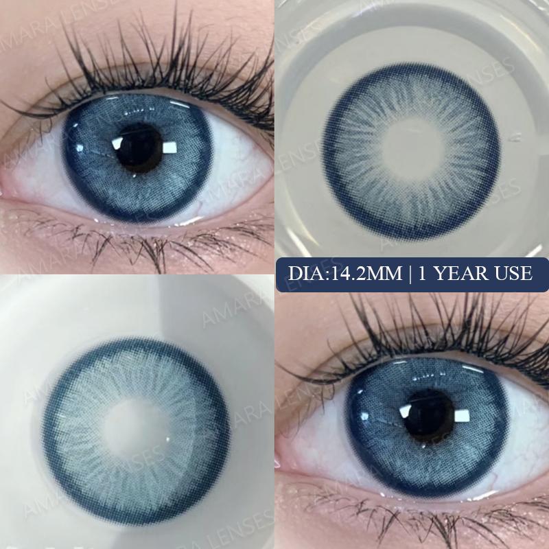 Eyeshare Natural Color Lens Eyes 2pcs Color Contact Lenses For Eye Blue Beauty Contact Lenses Eye Yearly Cosmetic Color Lens