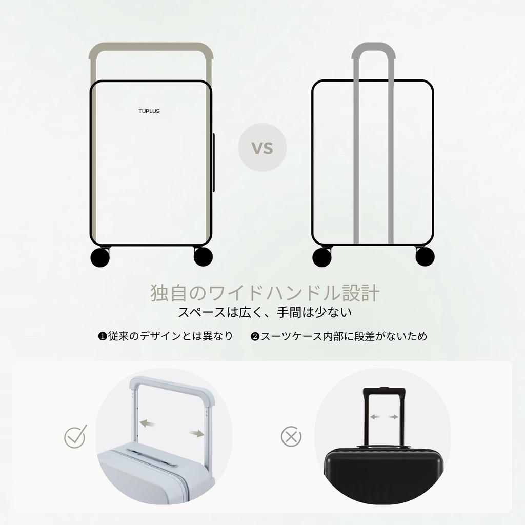 Большой чемодан Carry Carry 8 Business с TSA Impression 56 xx 22 Белый [TUPLUS] Сверхлегкий, Чехол, Ручная кладь, Ударопрочный, Сумка,