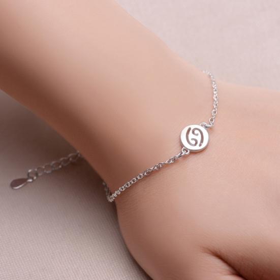 12 созвездий браслет женщин ювелирные манжеты знак зодиака специальный браслет