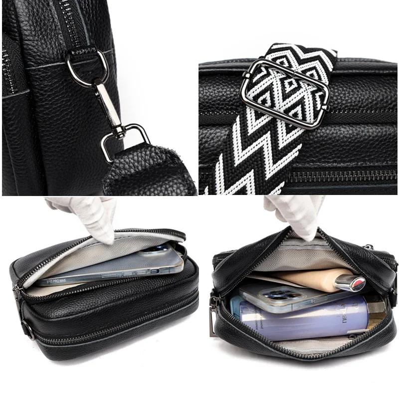 Женская сумка через плечо из натуральной кожи, большая вместительная сумка-мессенджер из кожи, роскошная мода, высокое качество