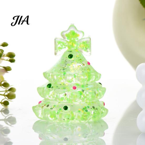 Soft Sensory Fidget Toys Christmas Tree Stress Ball, TPR Squeeze Toy for Relief, Glow Durable Balls in Dark Hand Toy, Holiday Gift Adults Kids